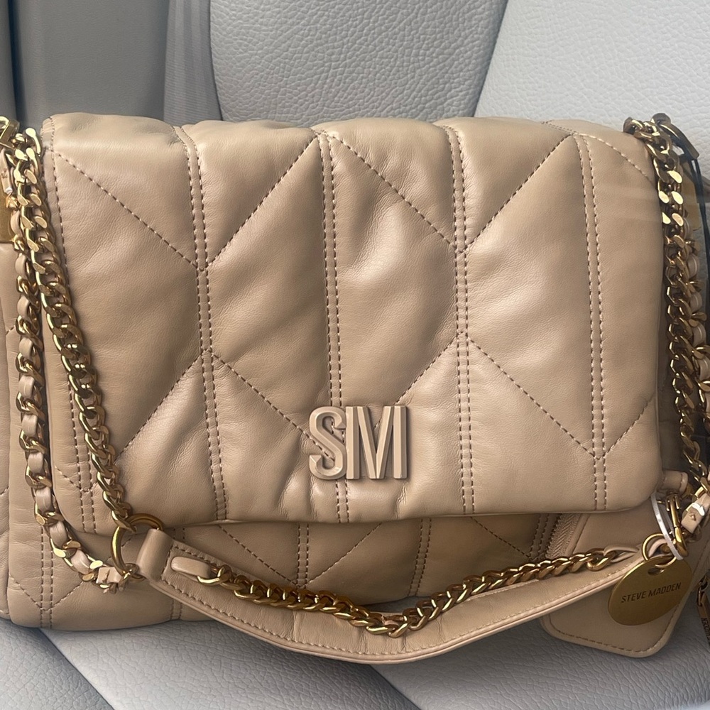 Steve Madden Tan Quilted Women's Bag